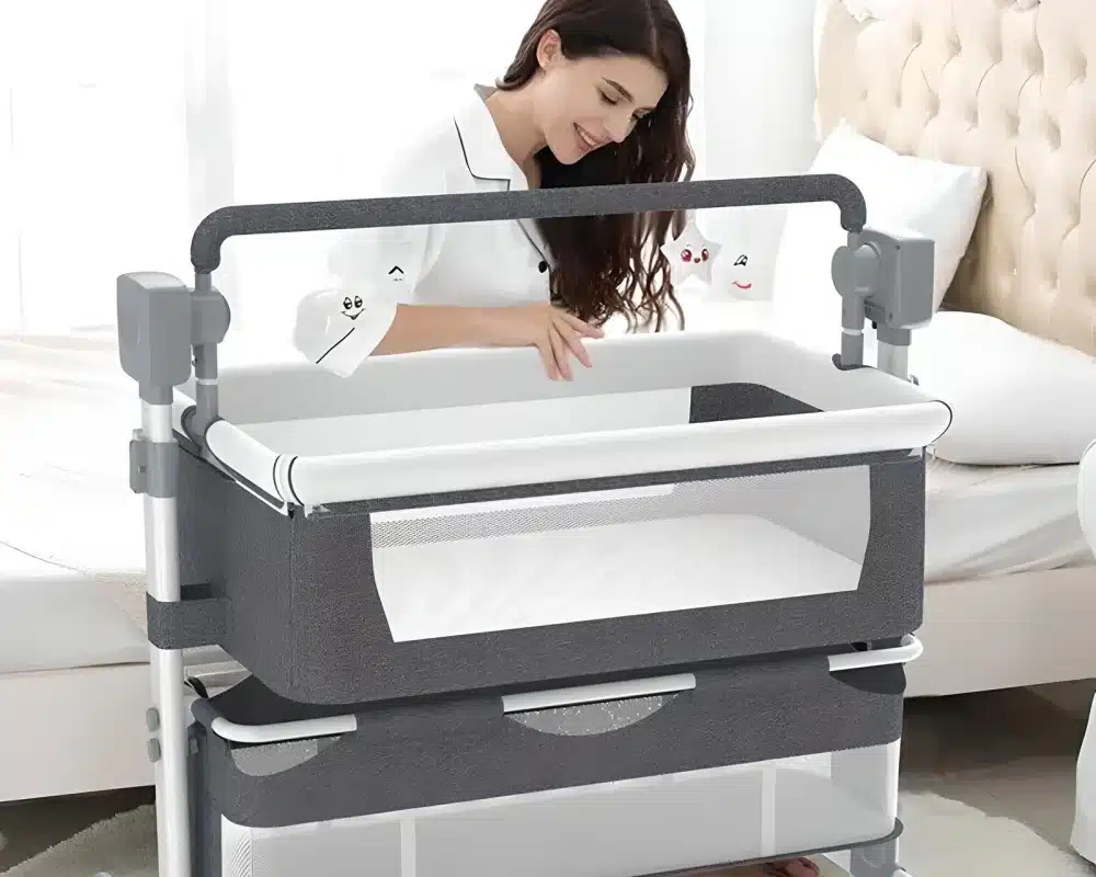 automatic rocking bassinet cradle