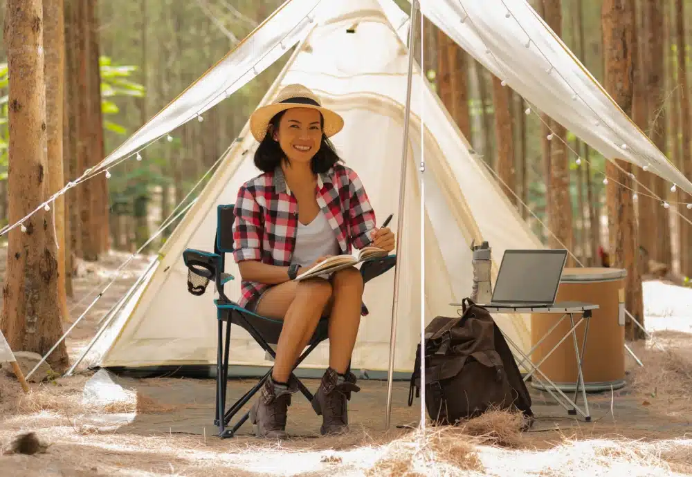 pyramid shaped tent