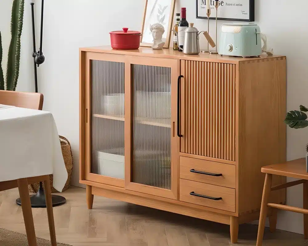 wood sideboard buffet cabinet