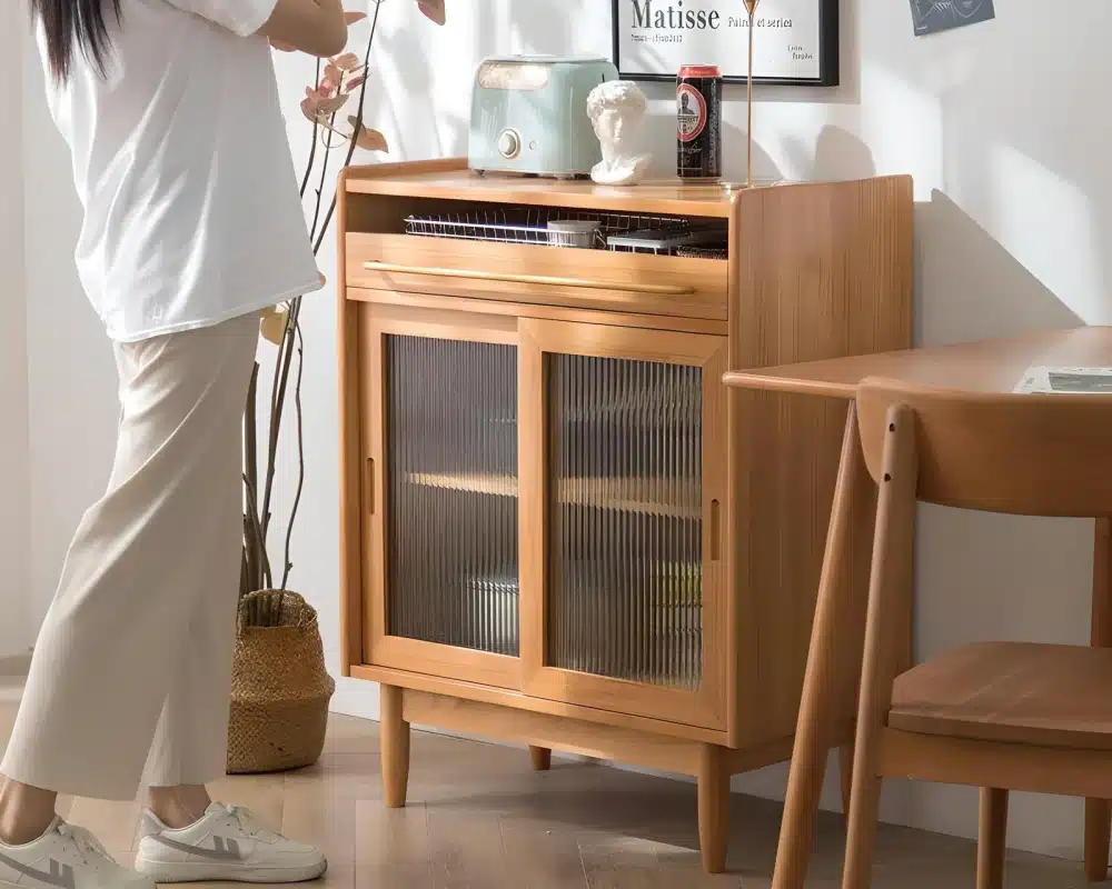 wood sideboard buffet cabinet